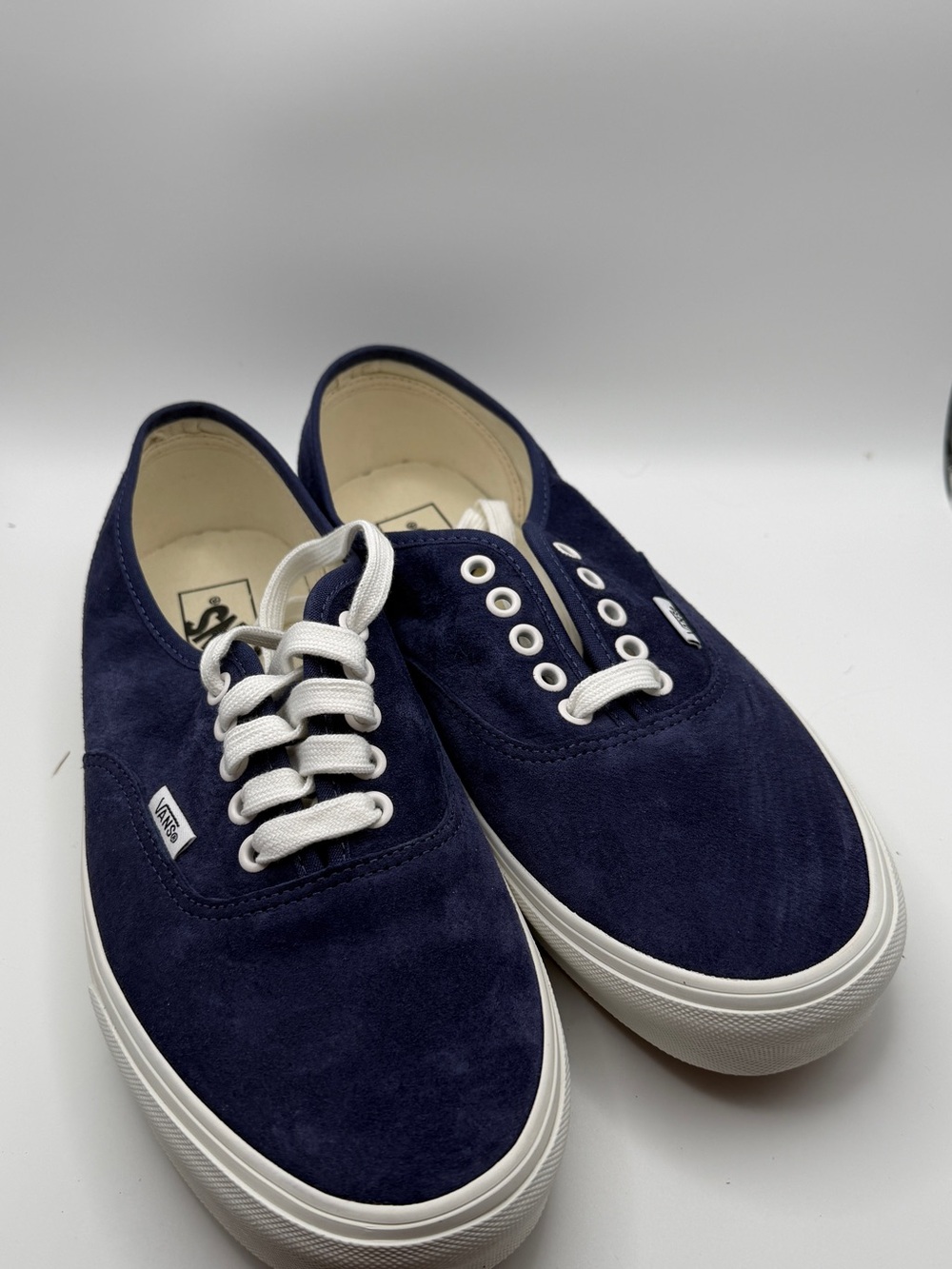 Vans Woman’s  Suede Low-Top Sneakers - Navy and White size 10.5